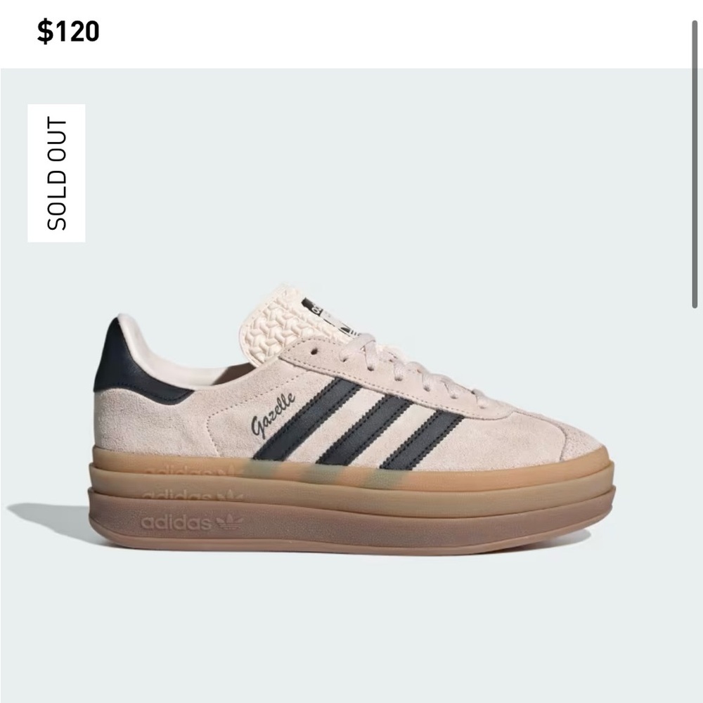 Adidas gazelle platform sneakers